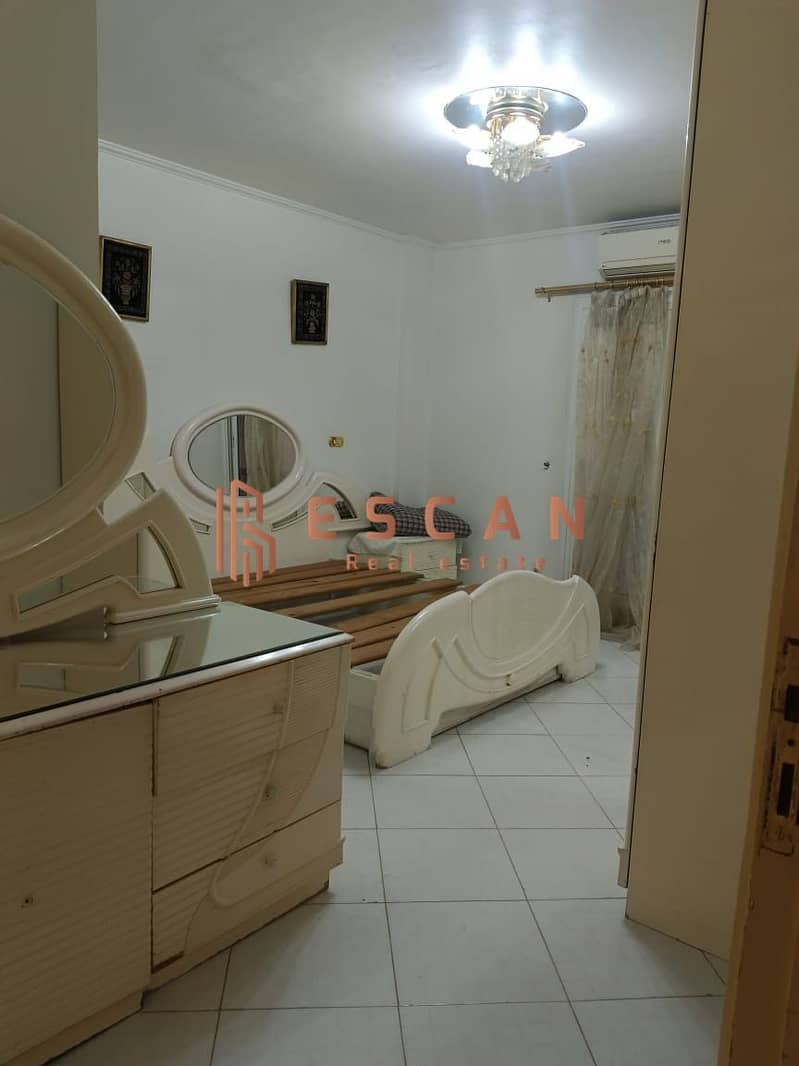 Furnished apartment for rent in Al Rehab 155 m, near services 10