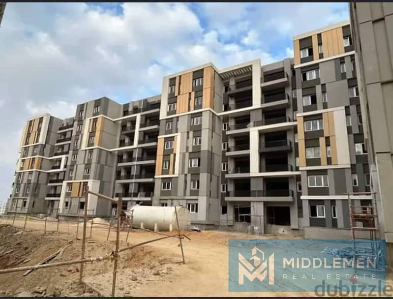 Apartment 195 m ba7ry prime location garden view delivered  hap town mostakbal city 2