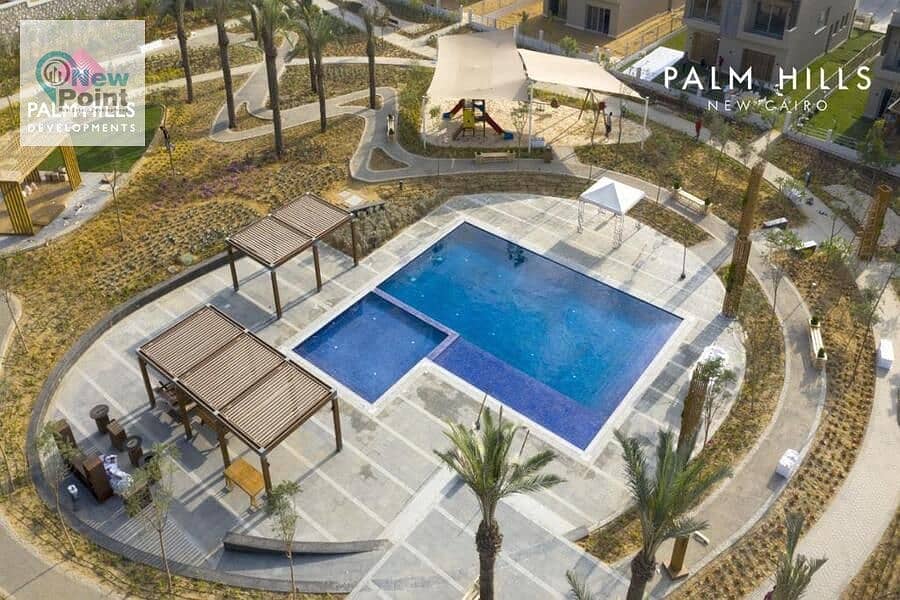 بارقى مناطق التجمع الخامس بكمبوند بالم هيلز امتلك شقة 133 م متشطبة بالكامل Palm Hills New Cairo 2