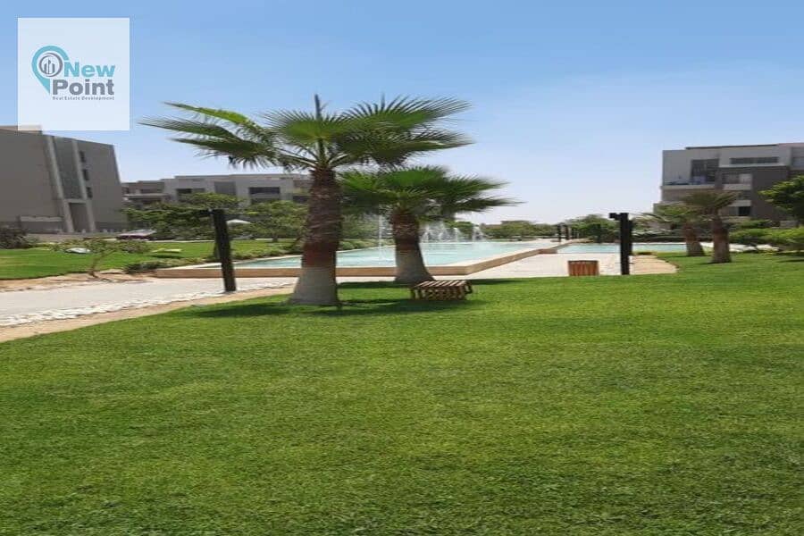 3-bedroom apartment with garden for sale, ultra-super luxurious, finished, in Palm Hills New Cairo Compound 3