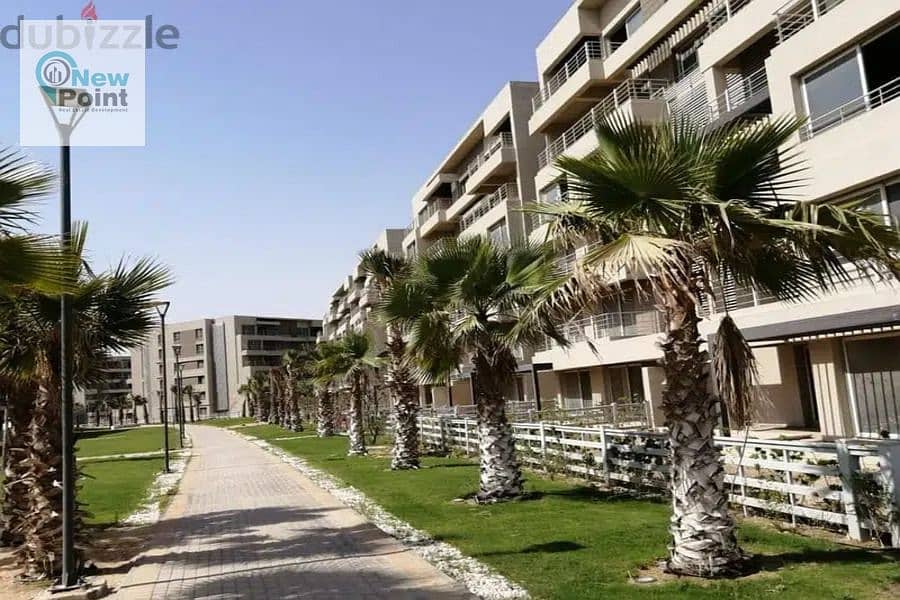 3-bedroom apartment with garden for sale, ultra-super luxurious, finished, in Palm Hills New Cairo Compound 6