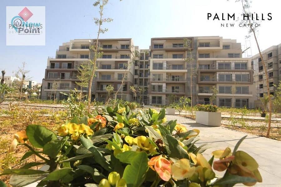 شقة 3 غرف بجاردن للبيع متشطبة الترا سوبر لوكس فى كمبوند بالم هيلزPalm Hills New Cairo 9