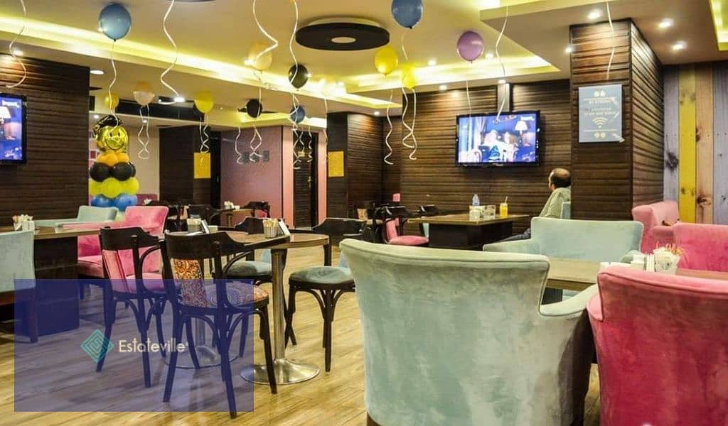 Ground floor restaurant for sale in a mall on a main square in the highest population and traffic density area in the compound with over 6 years 13