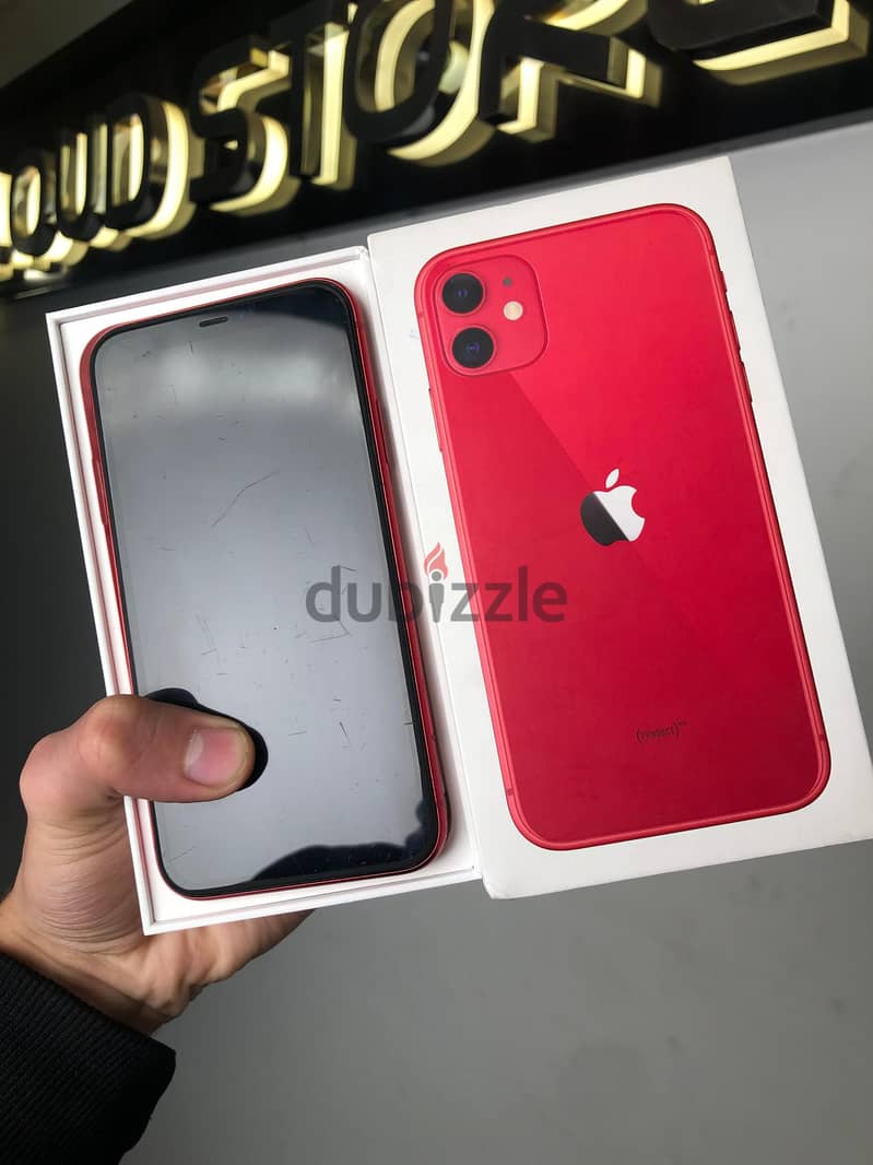 للبيـع " iphone 11  مسعمل بالكرتونه فقط  مساحه 128 بطاريه 73% 1