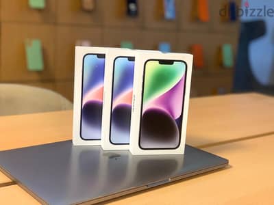 للبيـع iPhone 14  " مسـاحـه 128 " جديد بضمـان سنه من الوكيل