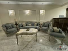 Chic furnished ground floor apartment for rent in Hyde Park compound New cairo beside Mivida 0