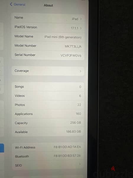 Apple iPad mini Gen 6 *latest version* 256 GB 4