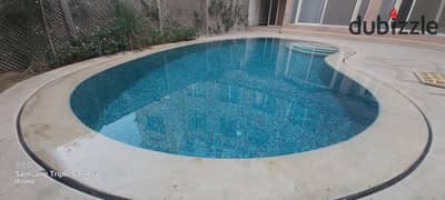 Spacious ground floor apartment with SWIMMING POOL for rent in West Golf New Cairo,  beside Katameya Heights