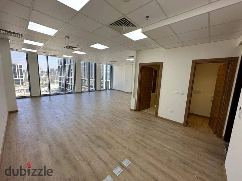 With the lowest down payment, I own a fully finished administrative office of 117 m in Sheikh Zayed Cityباقل مقدم امتلك مكتب اداري 117 م متشطب بالكامل 3