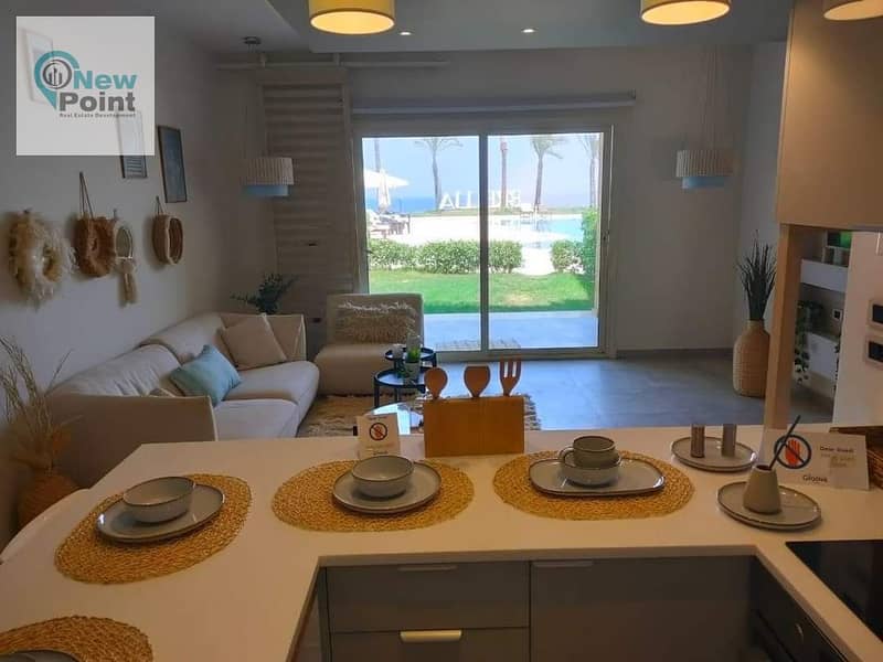 Receive immediately a fully finished chalet directly on the sea in The Groove Ain Sokhna 1