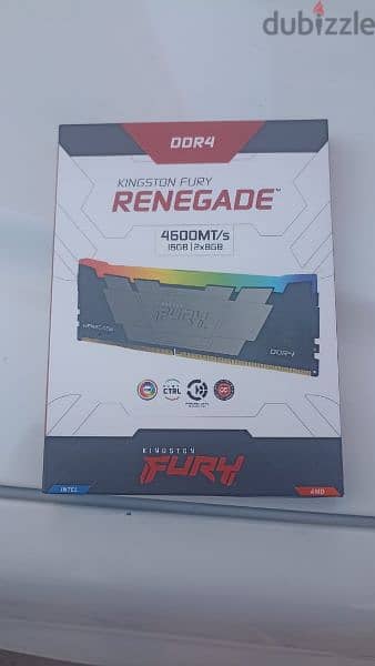 Kingston FURY Renegade DDR4 4600Mt/S 16GB kit 2*8  RGB Memory 2