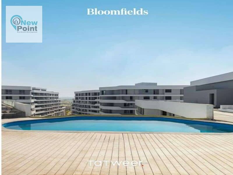 Fully finished apartment for sale 218m in Bloomfields Mostakbal City Compound 1