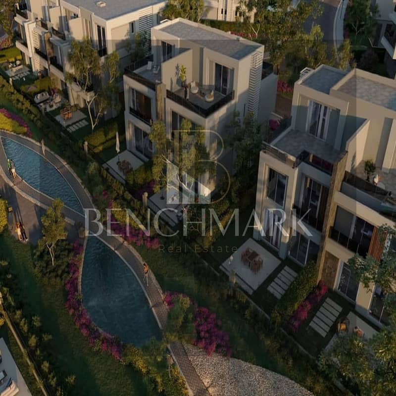 Villa Garden for sale 245 m La Vista Patio Town Compound, New Cairo, Fifth Settlement, Golden Square, next to the American University, in installments 13