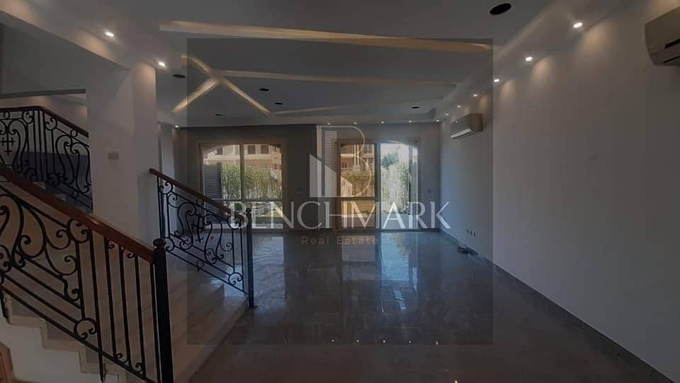 Villa Garden for sale 245 m La Vista Patio Town Compound, New Cairo, Fifth Settlement, Golden Square, next to the American University, in installments 18