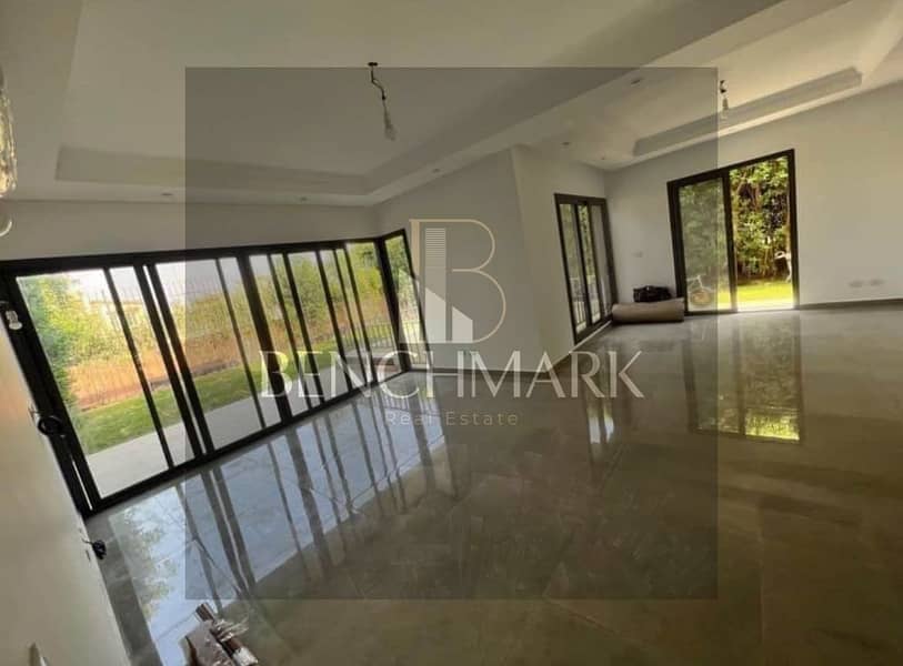 Villa Garden for sale 215 m La Vista Patio Town Compound, New Cairo, Fifth Settlement, Golden Square, next to the American University, in installments 6