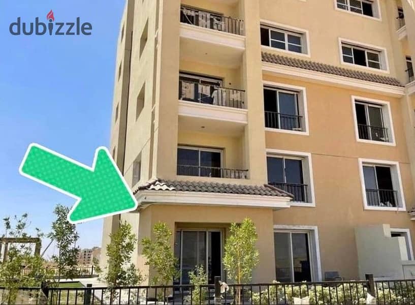 144m apartment, 3BR, with a 147m garden, in Sarai, in front of Al Shorouk Gates 1