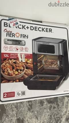 air fryer black and decker 1500 wat 12 Liter