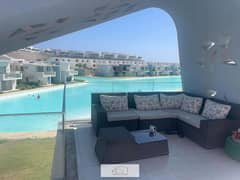 Penthouse for sale in Fouka Bay, directly on the lagoon, fully finished