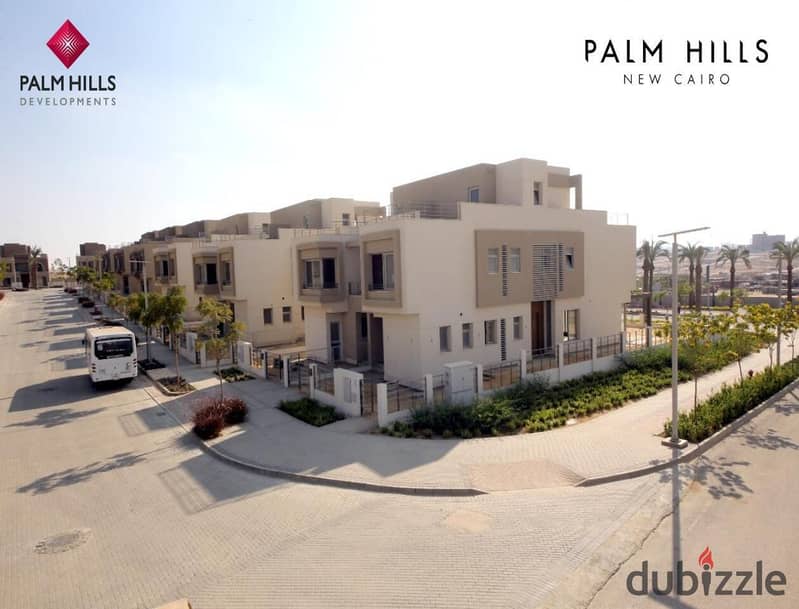 Apartment for sale, ground floor with garden in Palm Hills New Cairo, Lagoon view, down payment only 535 thousand and installments over 8 years 7