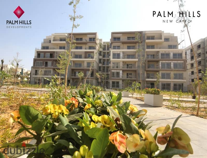 Apartment for sale, ground floor with garden in Palm Hills New Cairo, Lagoon view, down payment only 535 thousand and installments over 8 years 16