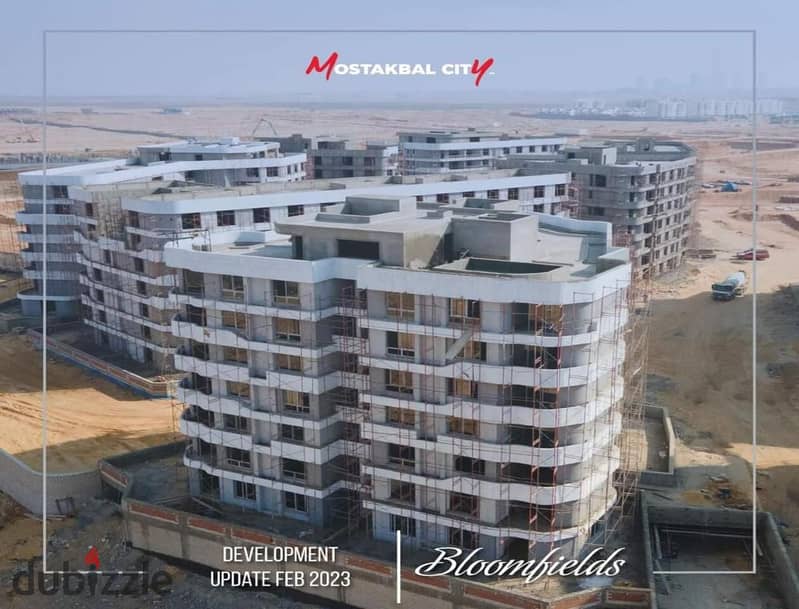 Apartment for sale 153 m2, fully finished, 5% down payment and installments over 10 years, delivery 2025, Mostakbal City, Bloomfields Compound 2