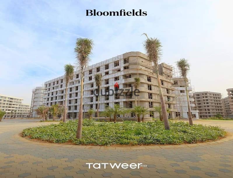 Apartment for sale 153 m2, fully finished, 5% down payment and installments over 10 years, delivery 2025, Mostakbal City, Bloomfields Compound 4