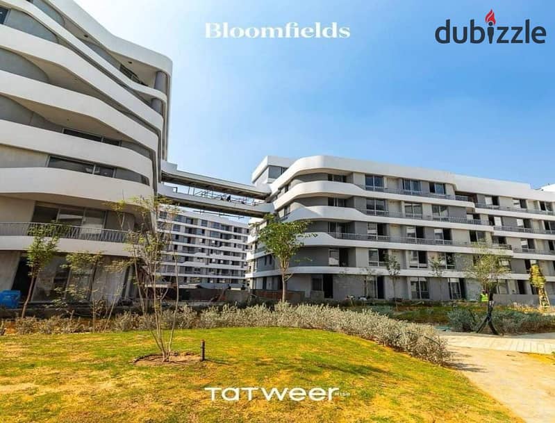 Apartment for sale 153 m2, fully finished, 5% down payment and installments over 10 years, delivery 2025, Mostakbal City, Bloomfields Compound 5