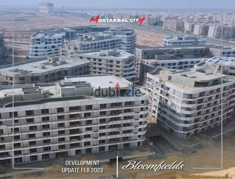 Apartment for sale 153 m2, fully finished, 5% down payment and installments over 10 years, delivery 2025, Mostakbal City, Bloomfields Compound 9