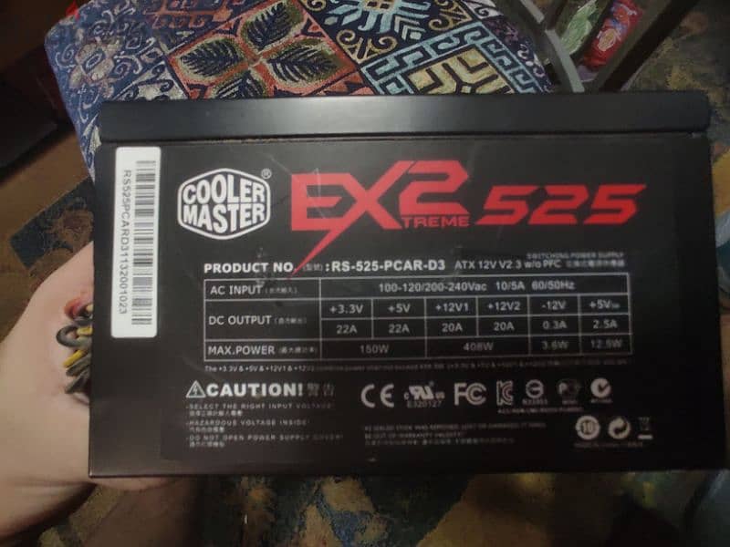 power supply 525w cooler master 3