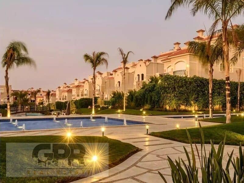 كورنر كلاسيك تاون فيلا للبيع  330م للبيع في لافيستا سيتي باقساط استلام فوري Ready to move Corner Calssic town villa for sale 330m in La VistaCity 0