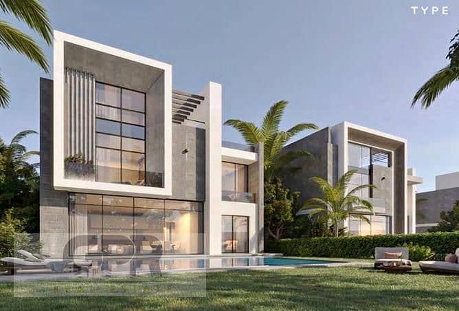 Finished Twin Villa for sale in 6 october O West by Orascom 410m with installments  او ويست اوراسكوم اكتوبر 6