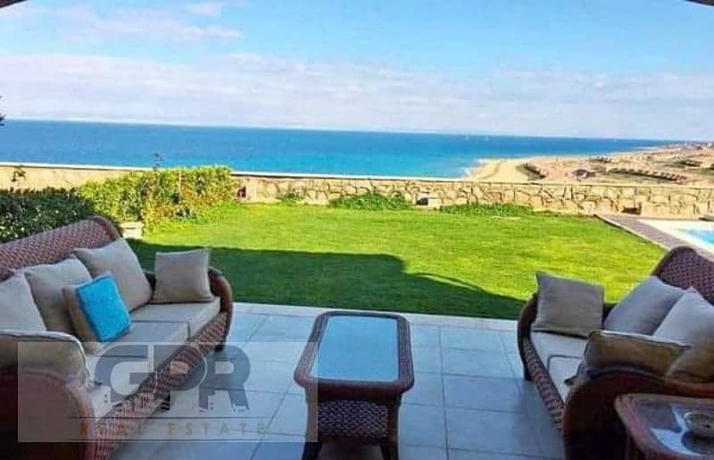 فيلا اول صف على البحر 180م للبيع فى قرية تلال العين السخنة Villa first row on the sea for sale in Telal Village, Ain Sokhna 0