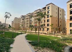 For Cash 42% Discount, A two bedroom apartment with a garden in front of Cairo Airport and next to the JW Marriott Hotel in Taj City, New Cairo