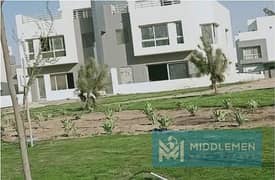 twin house 280m modern view landscape delivered prime location , hyde park new cairo