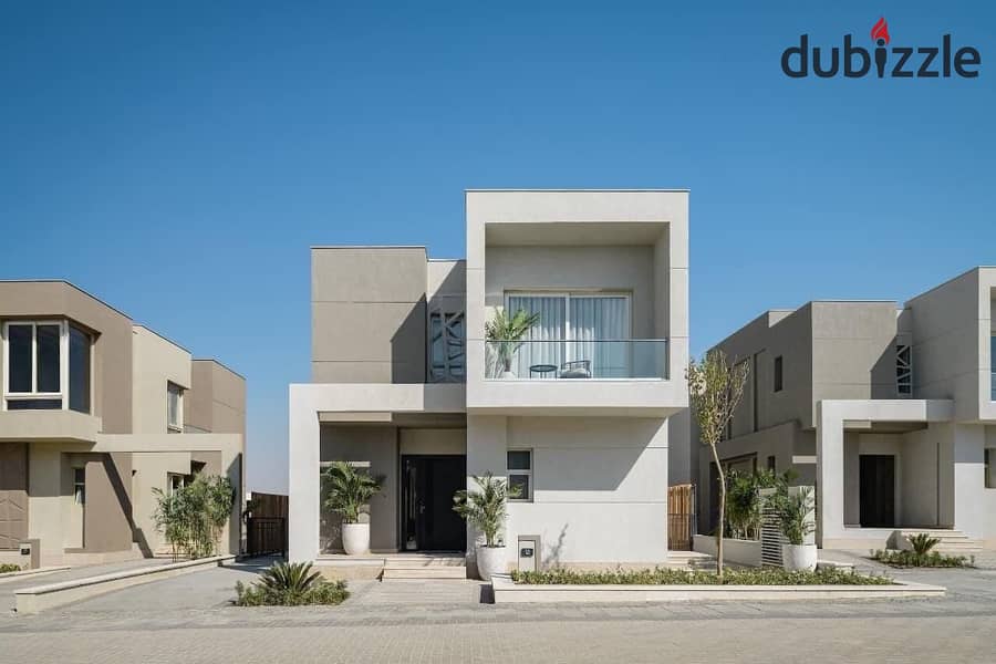 Installments over 12 years for limited Time Townhouse Corner for sale in Badya Palm Hills October Compound a distinctive location in October 0