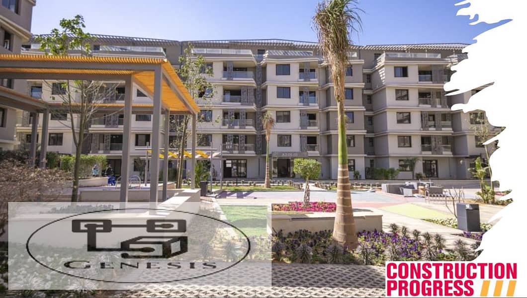 Apartment for sale, immediate delivery, 3 rooms, luxurious finishing, from Palm Hills, in Badya Palm Hills 6th of October Compound 1