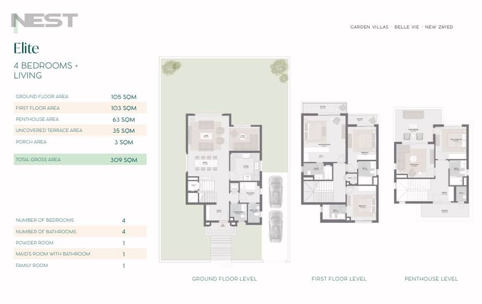 Standalone Resale belle vie new zayed Fully finished Delivery 2026 Emma 3