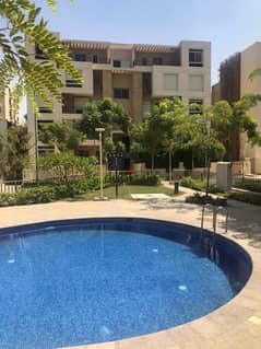 Studio 83m Prime location & View pool  for sale in taj city new cairo Ready to move