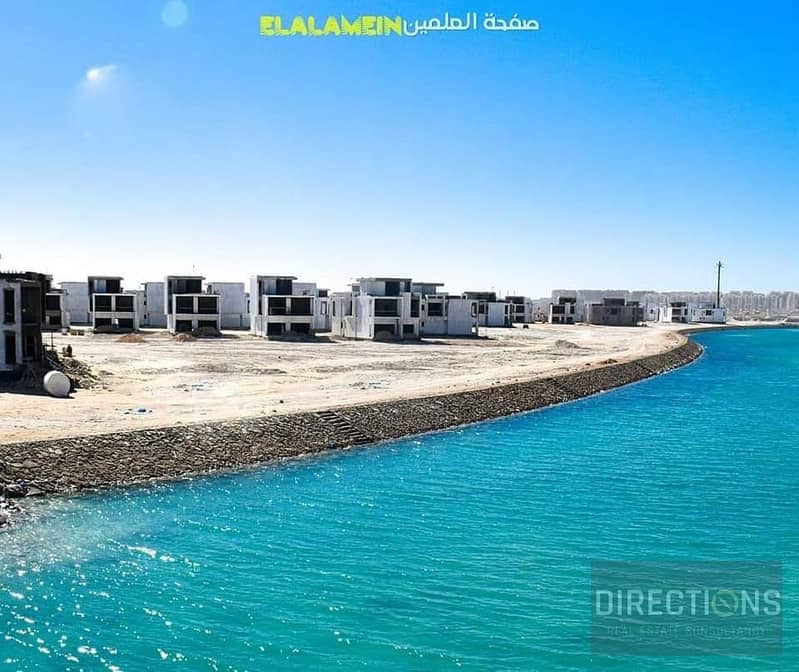 Ultra Modern finished villa for sale in New Alamein, Mazarine, directly on the lagoon 7