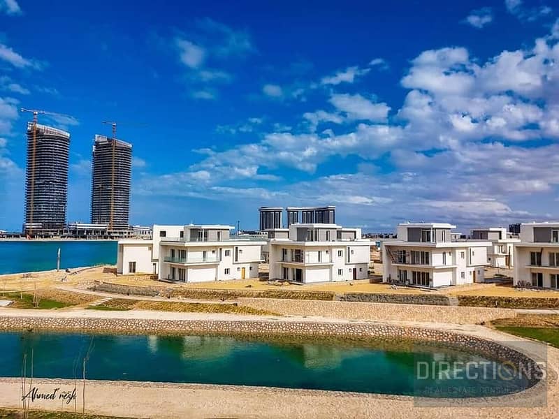 Ultra Modern finished villa for sale in New Alamein, Mazarine, directly on the lagoon 9