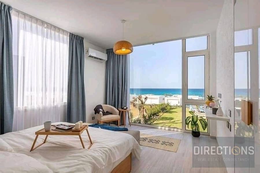 شاليه بجاردن للبيع استلام فوري متشطب ألترا سوبر لوكس في قرية سي فيو الساحل الشمالي Sea View North Coast بفيو مميز ع البحر 1