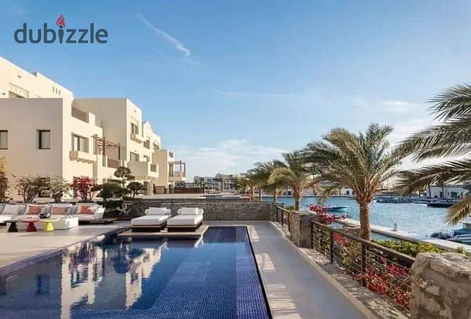 Apartment 120m+285m garden on the lagoon Fully finished for sale in El Gouna 8