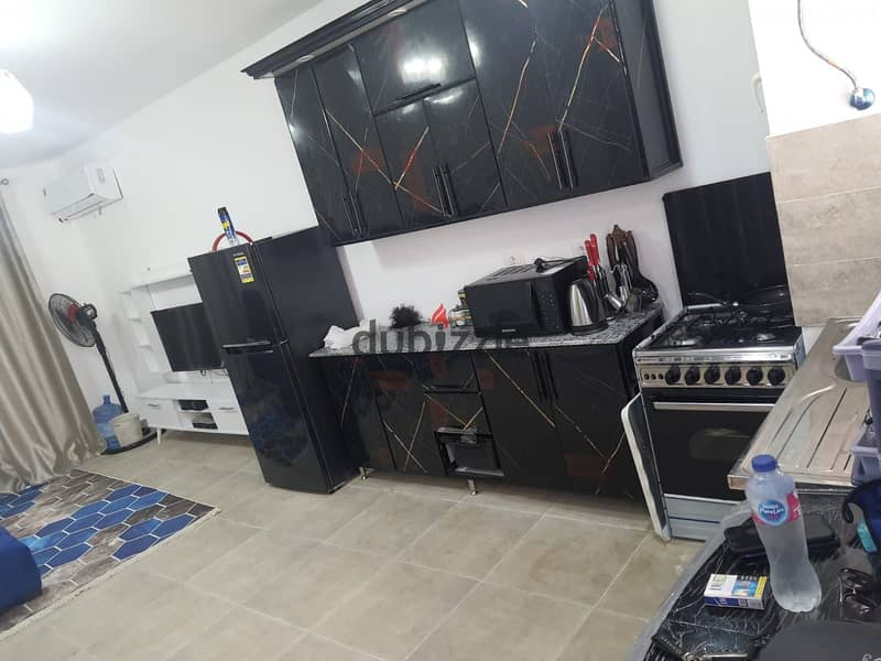 Direct pool ground chalet fully furnished with ACs in Mountain view Ras elhekma 12