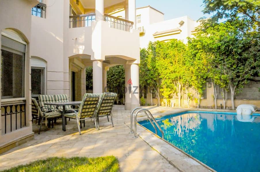 للايجار Villa بحمام سباحه اوبن فيوو في قطاميه ريزيدنس katameya 3