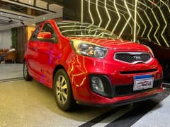 Kia Picanto 2016  كيا بيكانتو الفئه الثانيه وكيل فتح سقف عداد 74 كم