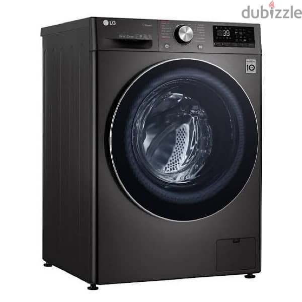 LG 9kg Black (‏ F4R5VYG2E ) غسالة ال جي ٩ كجم سوداء 1