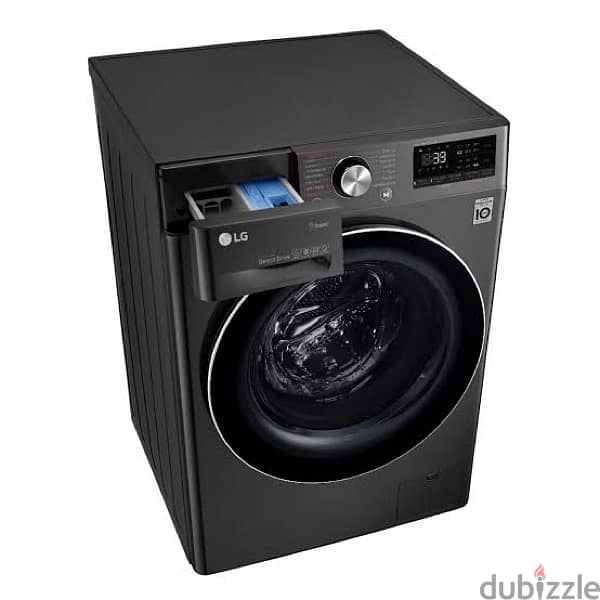 LG 9kg Black (‏ F4R5VYG2E ) غسالة ال جي ٩ كجم سوداء 7