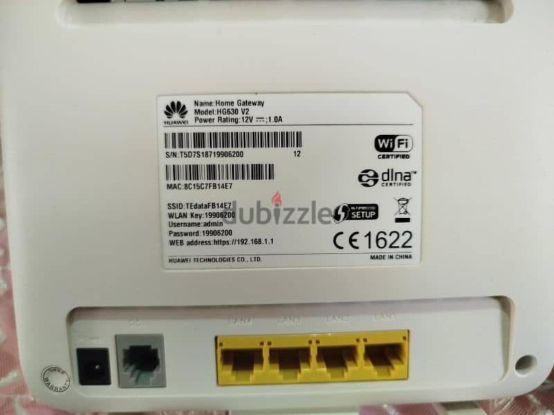 راووتر هواوى . HUAWEI HG 630 V2
& TP-Link TL-MR3220 ver:1.2 1