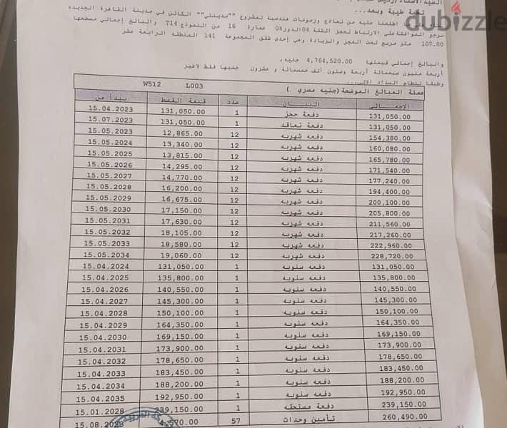 شقه 107 متر لقطه للبيع في مدينتي b14 بأقل اجمالي عقد اقساط علي ١٢ سنه 1