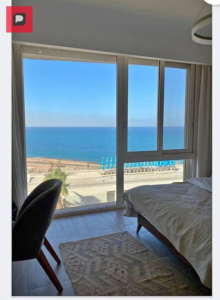 chalet 3-room for sale in Ain Sokhna, Telal El Sokhna village, with a 5% down payment, installments over 8 years, panoramic sea view, fully finished, 5